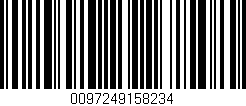 Código de barras (EAN, GTIN, SKU, ISBN): '0097249158234'