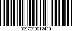 Código de barras (EAN, GTIN, SKU, ISBN): '0097298012433'