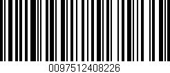 Código de barras (EAN, GTIN, SKU, ISBN): '0097512408226'