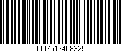 Código de barras (EAN, GTIN, SKU, ISBN): '0097512408325'