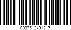 Código de barras (EAN, GTIN, SKU, ISBN): '0097512431217'
