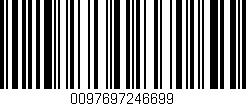 Código de barras (EAN, GTIN, SKU, ISBN): '0097697246699'