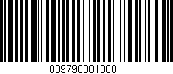 Código de barras (EAN, GTIN, SKU, ISBN): '0097900010001'