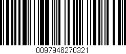 Código de barras (EAN, GTIN, SKU, ISBN): '0097946270321'