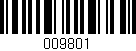 Código de barras (EAN, GTIN, SKU, ISBN): '009801'