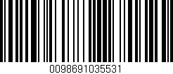 Código de barras (EAN, GTIN, SKU, ISBN): '0098691035531'