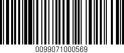Código de barras (EAN, GTIN, SKU, ISBN): '0099071000569'