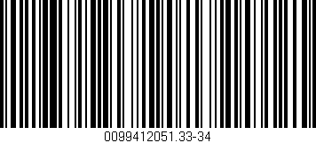 Código de barras (EAN, GTIN, SKU, ISBN): '0099412051.33-34'