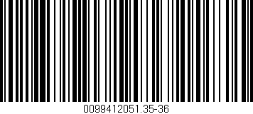 Código de barras (EAN, GTIN, SKU, ISBN): '0099412051.35-36'
