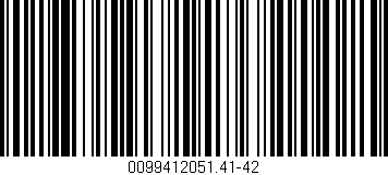 Código de barras (EAN, GTIN, SKU, ISBN): '0099412051.41-42'