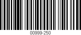 Código de barras (EAN, GTIN, SKU, ISBN): '00999-250'
