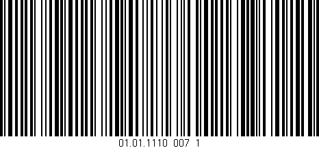 Código de barras (EAN, GTIN, SKU, ISBN): '01.01.1110_007_1'
