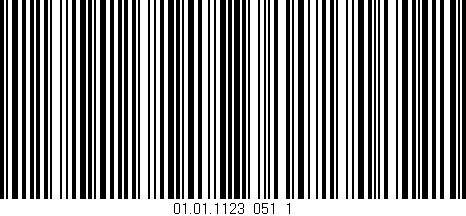 Código de barras (EAN, GTIN, SKU, ISBN): '01.01.1123_051_1'