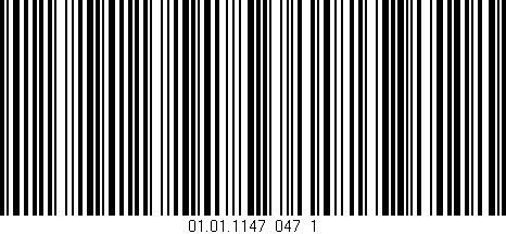 Código de barras (EAN, GTIN, SKU, ISBN): '01.01.1147_047_1'