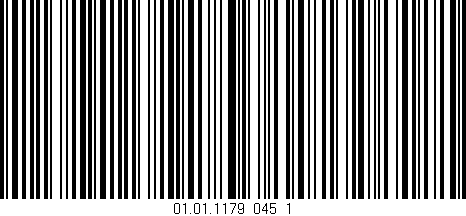 Código de barras (EAN, GTIN, SKU, ISBN): '01.01.1179_045_1'