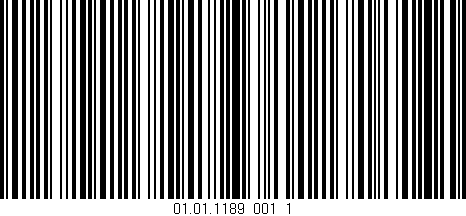 Código de barras (EAN, GTIN, SKU, ISBN): '01.01.1189_001_1'