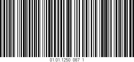 Código de barras (EAN, GTIN, SKU, ISBN): '01.01.1250_087_1'