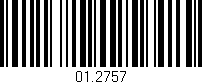Código de barras (EAN, GTIN, SKU, ISBN): '01.2757'