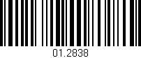 Código de barras (EAN, GTIN, SKU, ISBN): '01.2838'