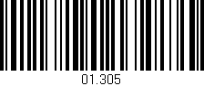 Código de barras (EAN, GTIN, SKU, ISBN): '01.305'