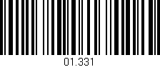 Código de barras (EAN, GTIN, SKU, ISBN): '01.331'