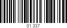 Código de barras (EAN, GTIN, SKU, ISBN): '01.337'