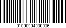 Código de barras (EAN, GTIN, SKU, ISBN): '01000904060006'
