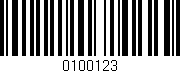 Código de barras (EAN, GTIN, SKU, ISBN): '0100123'