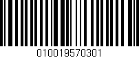 Código de barras (EAN, GTIN, SKU, ISBN): '010019570301'