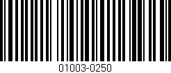 Código de barras (EAN, GTIN, SKU, ISBN): '01003-0250'