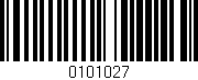 Código de barras (EAN, GTIN, SKU, ISBN): '0101027'