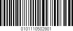 Código de barras (EAN, GTIN, SKU, ISBN): '0101110502801'