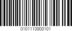 Código de barras (EAN, GTIN, SKU, ISBN): '0101110900101'