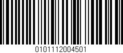 Código de barras (EAN, GTIN, SKU, ISBN): '0101112004501'