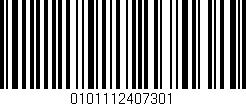 Código de barras (EAN, GTIN, SKU, ISBN): '0101112407301'