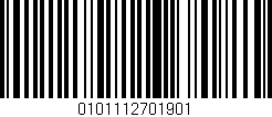Código de barras (EAN, GTIN, SKU, ISBN): '0101112701901'