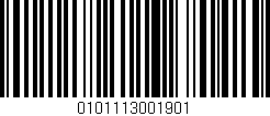 Código de barras (EAN, GTIN, SKU, ISBN): '0101113001901'