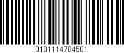 Código de barras (EAN, GTIN, SKU, ISBN): '0101114704501'