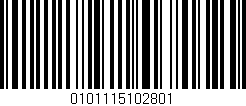 Código de barras (EAN, GTIN, SKU, ISBN): '0101115102801'