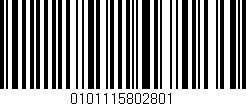 Código de barras (EAN, GTIN, SKU, ISBN): '0101115802801'