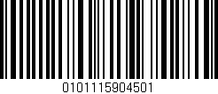 Código de barras (EAN, GTIN, SKU, ISBN): '0101115904501'