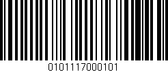 Código de barras (EAN, GTIN, SKU, ISBN): '0101117000101'