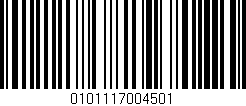 Código de barras (EAN, GTIN, SKU, ISBN): '0101117004501'
