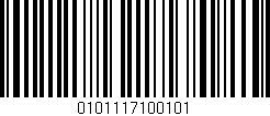 Código de barras (EAN, GTIN, SKU, ISBN): '0101117100101'
