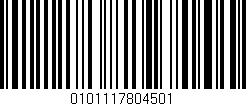 Código de barras (EAN, GTIN, SKU, ISBN): '0101117804501'