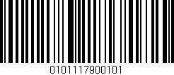 Código de barras (EAN, GTIN, SKU, ISBN): '0101117900101'