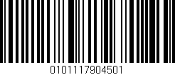 Código de barras (EAN, GTIN, SKU, ISBN): '0101117904501'
