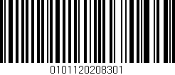 Código de barras (EAN, GTIN, SKU, ISBN): '0101120208301'
