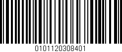 Código de barras (EAN, GTIN, SKU, ISBN): '0101120308401'