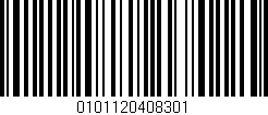 Código de barras (EAN, GTIN, SKU, ISBN): '0101120408301'